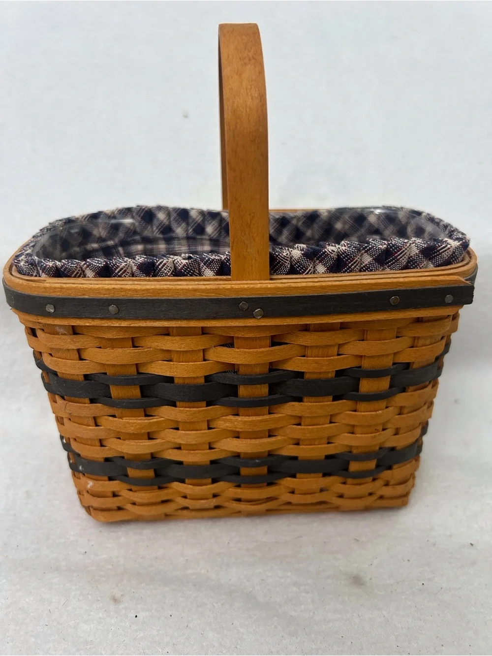 Longaberger J.W. Collection Miniature Bread & Milk Basket